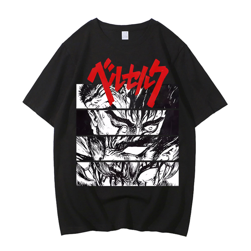 Anime Merchandise Store Japan - 2026 Neues Heißes Sommer-Anime-Berserk-T-Shirt Sommer Herren