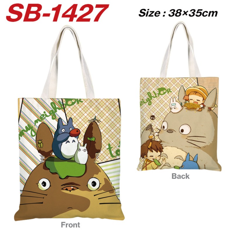 Anime Merch Shopping - Mein Nachbar Totoro Anime-Merchandise Canvas-Schultertasche Leichte