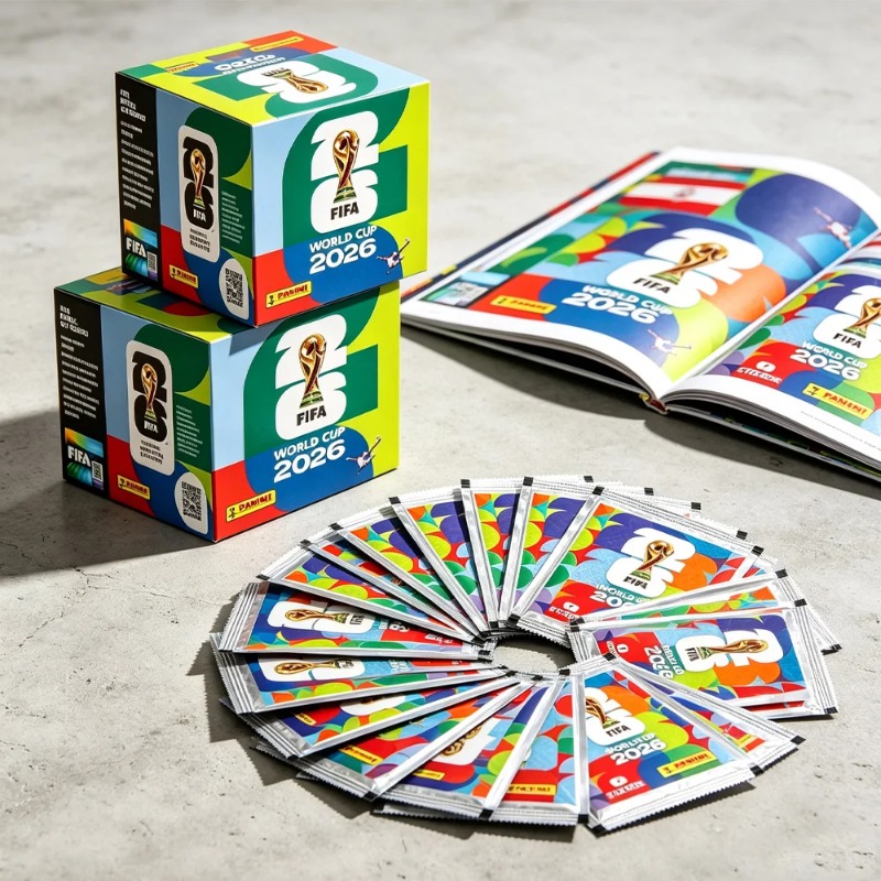Sticker Sheet Set - Auf Lager: 2026 FIFA-WM-Aufkleberpaket, Panini Fußballkarten-Sammlung,