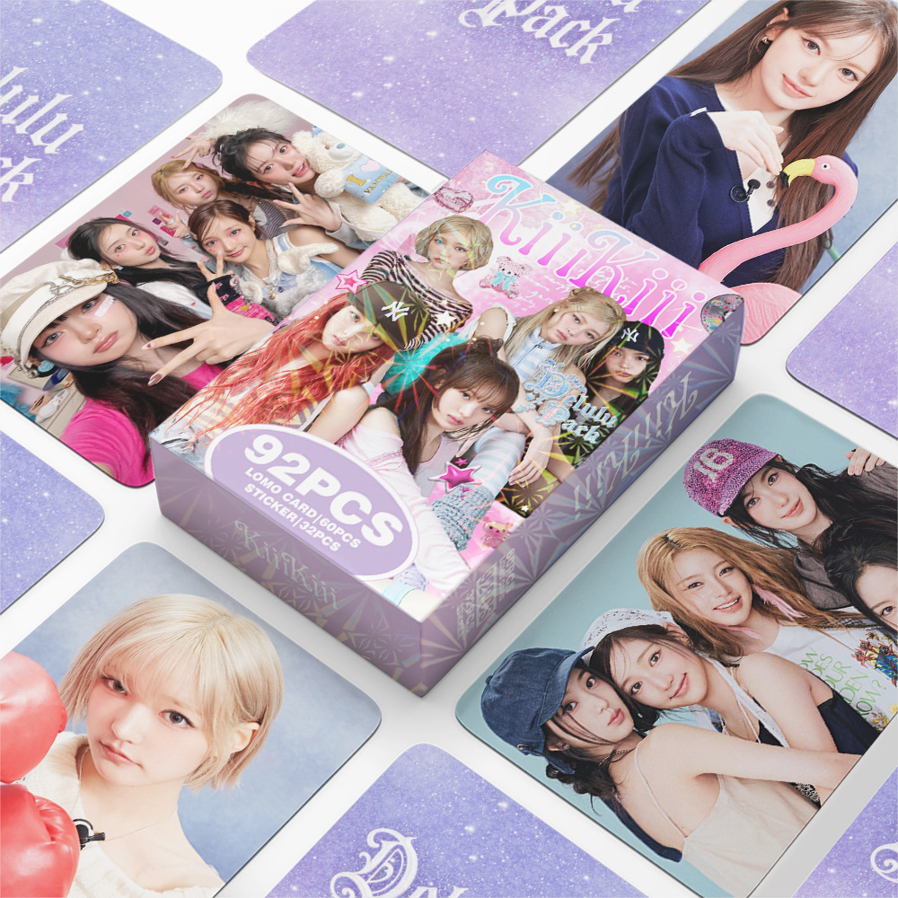 Sticker Sheet Set - 92-teiliges KiiiKiii Delulu Pack Fotokarten-Set mit