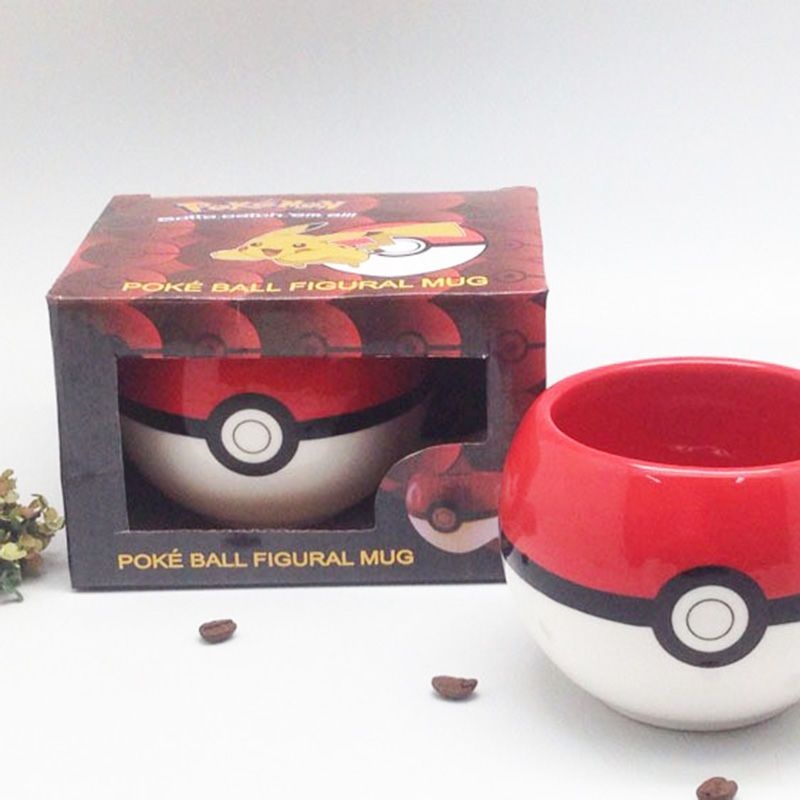 Anime Merchandise Mugs - Pokemon Poke Ball Keramik-Kaffeetasse, Pocket Monster