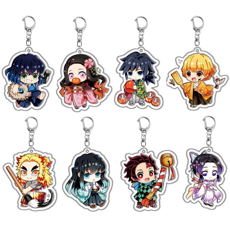 Neue Demon Slayer Kamado Tanji – Anime Merchandise Keychains Bewertung und Preis