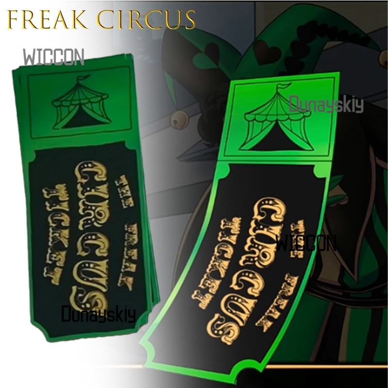 Freak Circus Ticket Karte Rot  – Anime Merchandise Europe Bewertung und Preis