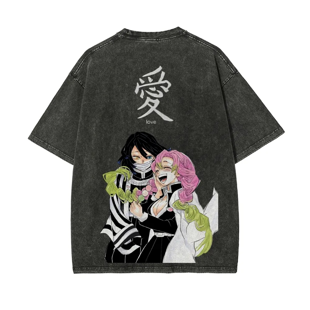 Kimetsu No Yaiba Washed T-Shir – Anime Merchandise Store Japan Bewertung und Preis