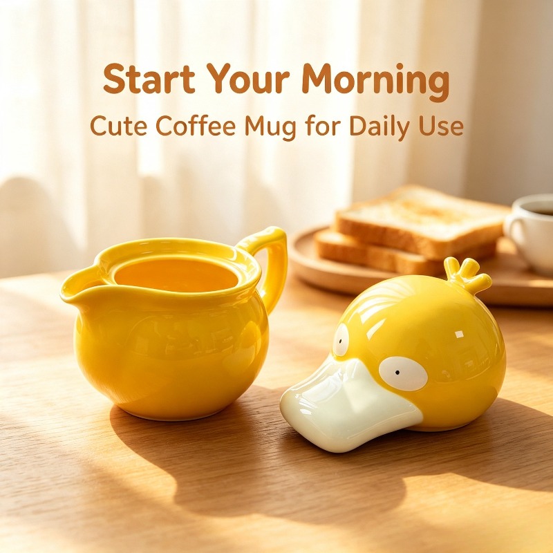 Kreative Psyduck Haus-Keramikt – Anime Merchandise Mugs Bewertung und Preis