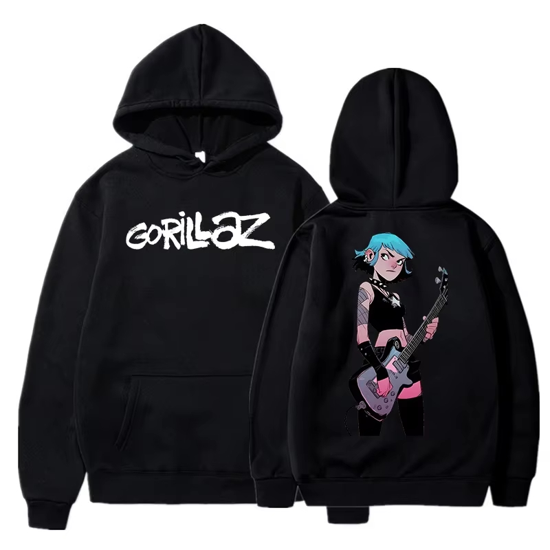 Gorillaz Grafik-Sweatshirt Vin – Anime Merch Shopping Bewertung und Preis