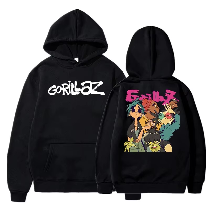 Gorillaz Grafik-Sweatshirt Vin – Anime Merch Shopping Bewertung und Preis